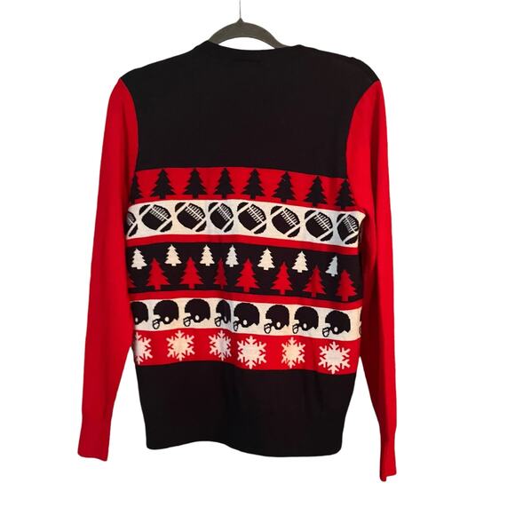 Exclusion Budweiser Beer Ugly Sweater Red White Blue Medium - Picture 2 of 6